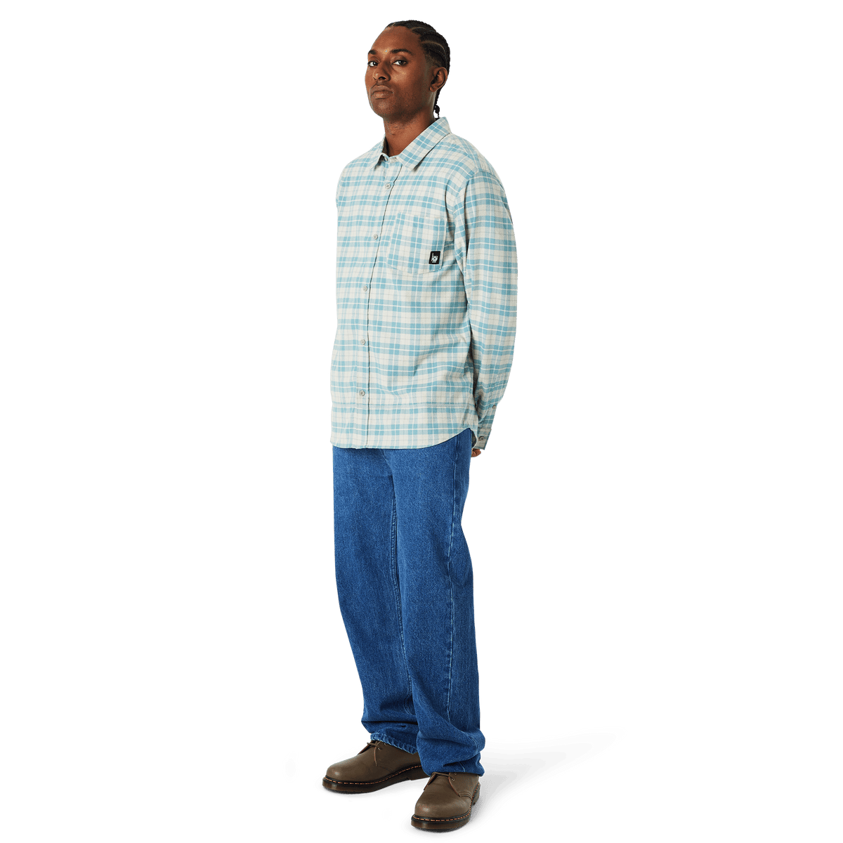 Modal Long Sleeve T-Shirt Plaid Shirt