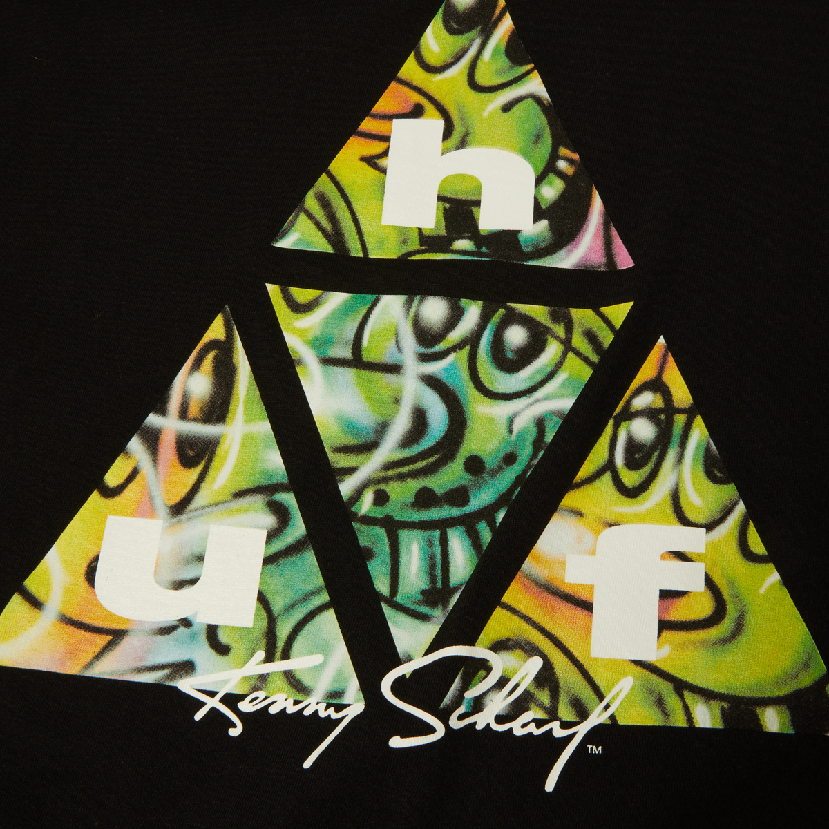 Kenny Scharf Multitud Triple Triangle T-Shirt