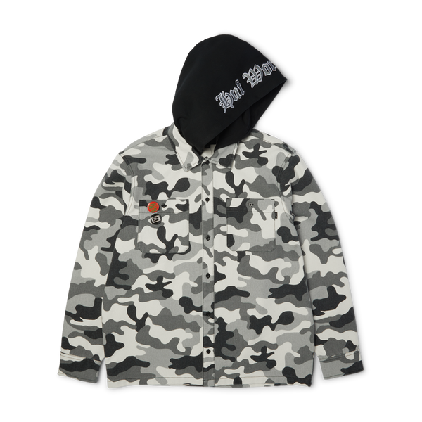 Olympia Camo Hooded Overshirt