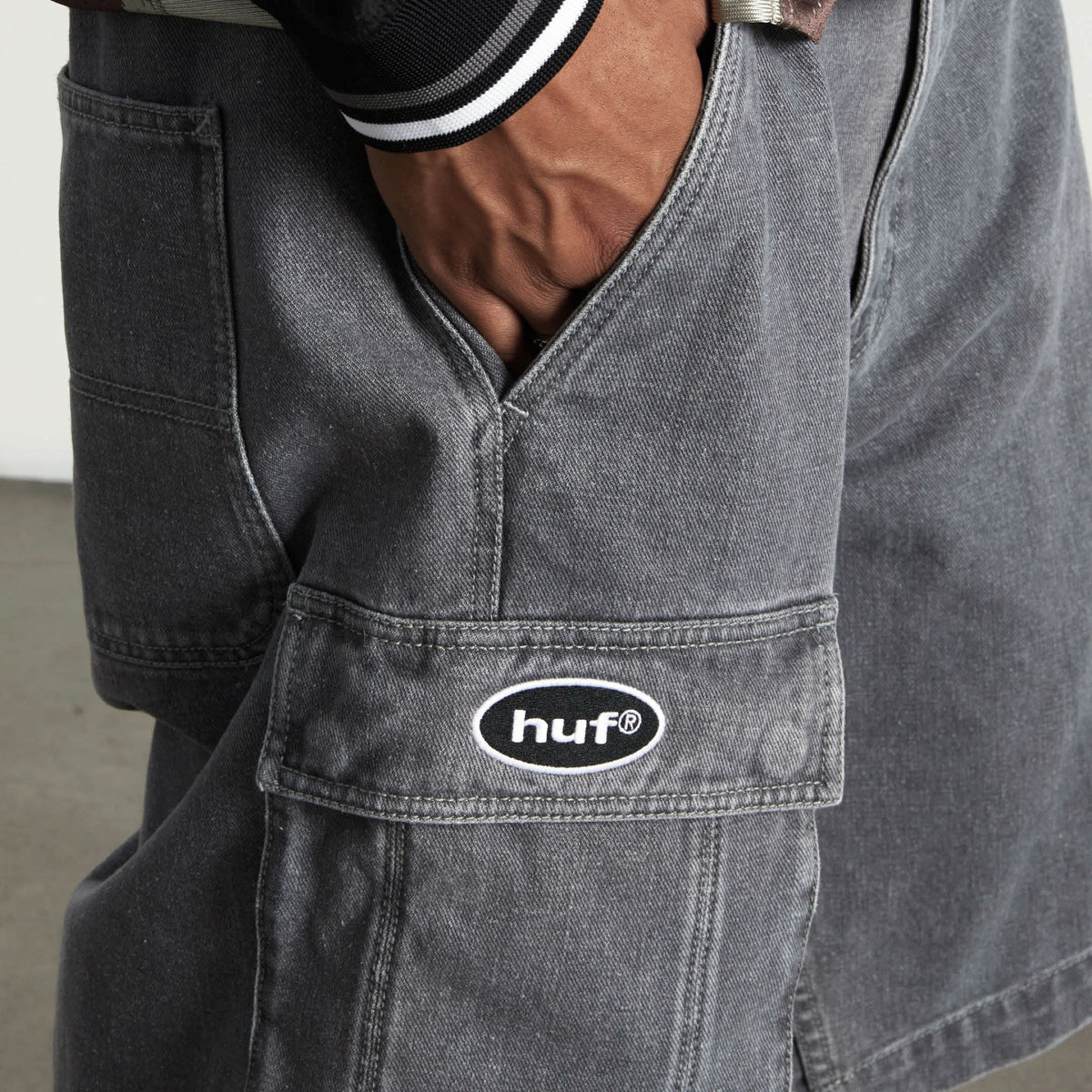Oval Denim Cargo Short