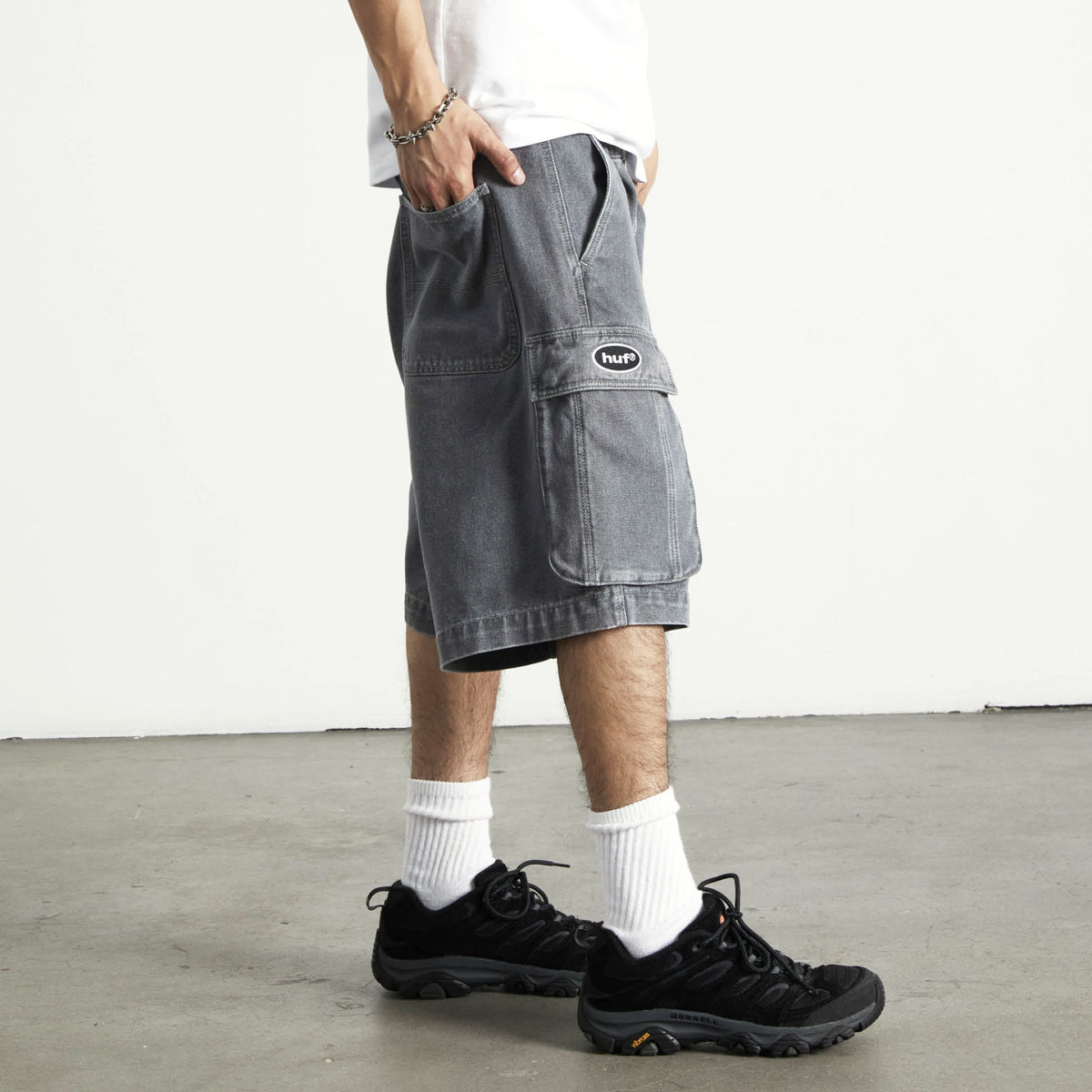 Oval Denim Cargo Short