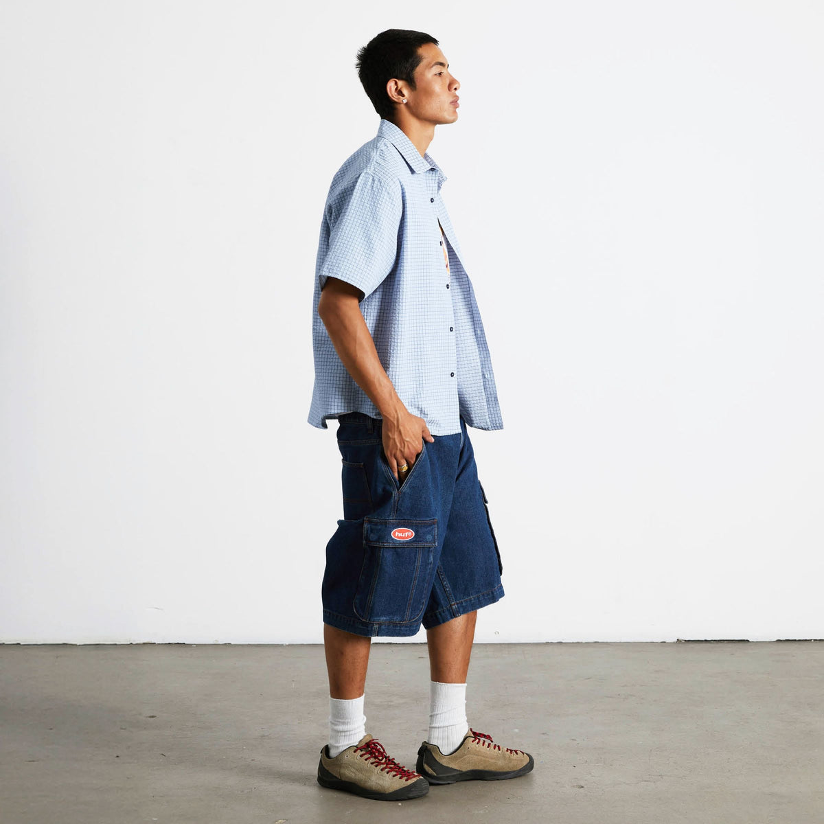 Oval Denim Cargo Short