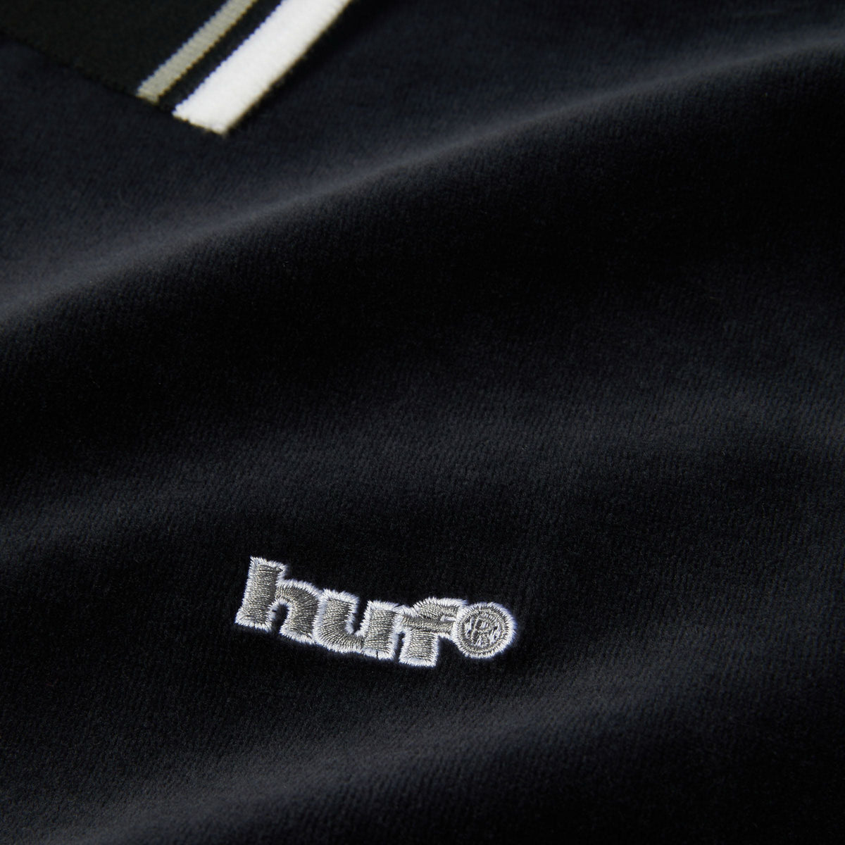 Parker Velour Long Sleeve Polo Shirt