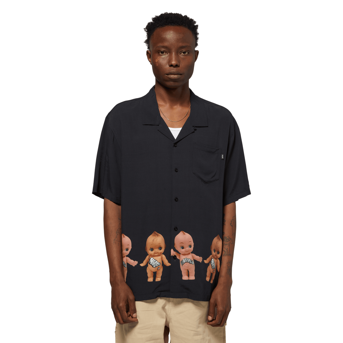 HUF TAGGED RESORT SHIRT ブラック Tagged Resort Shirt – HUF Worldwide