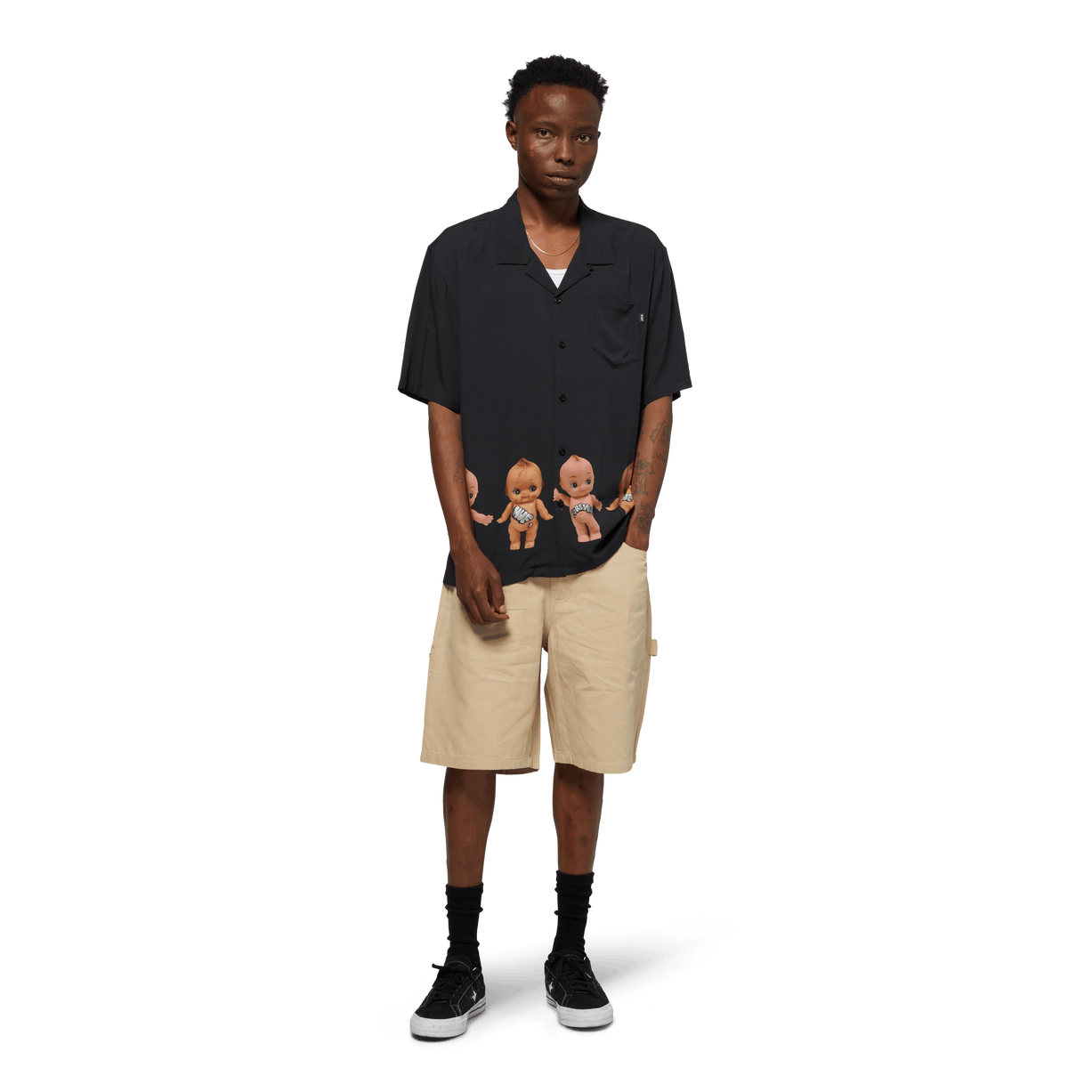 HUF TAGGED RESORT SHIRT ブラック Tagged Resort Shirt – HUF Worldwide