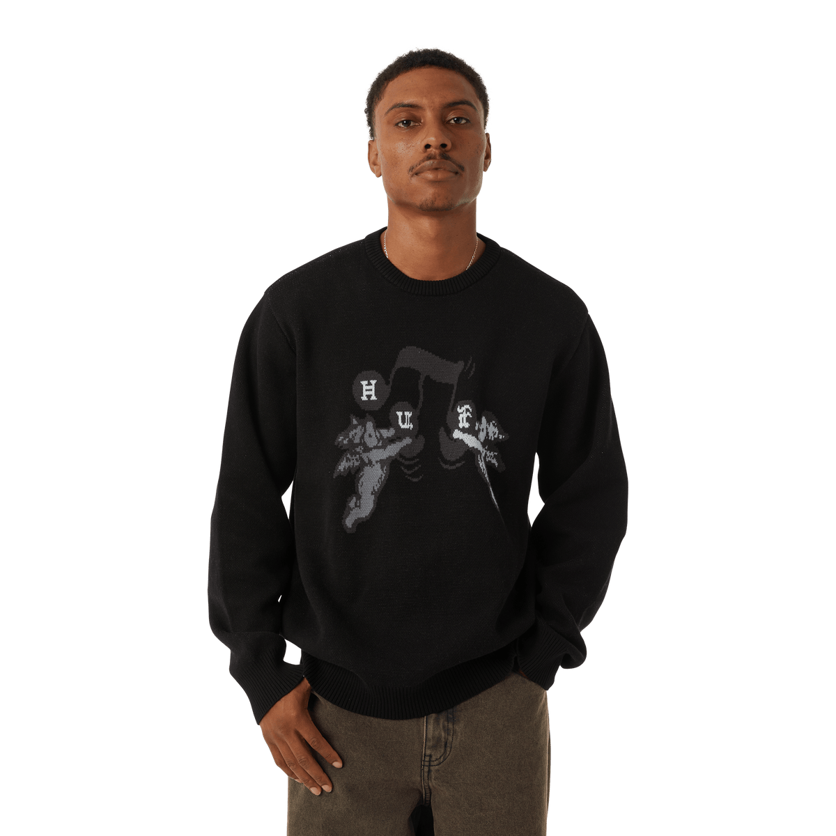 Intarsia pullover sale