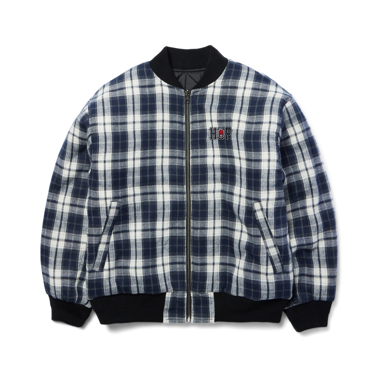 huf x Spitfire Reversible Plaid Jacket