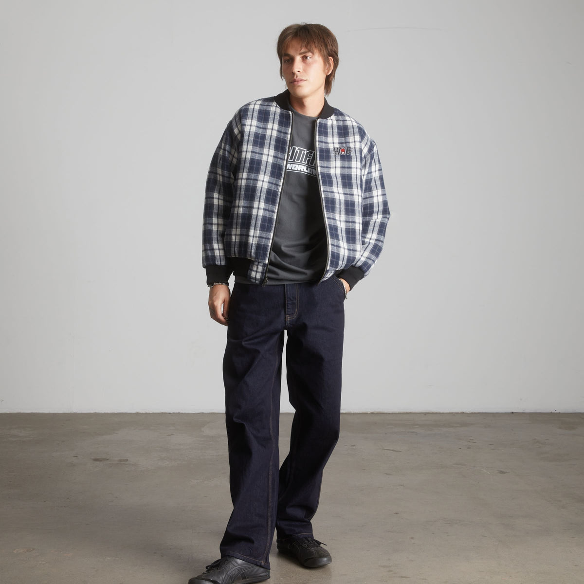 huf x Spitfire Reversible Plaid Jacket