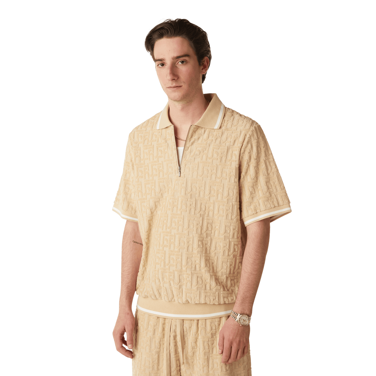 Tether Jacquard Terry Top