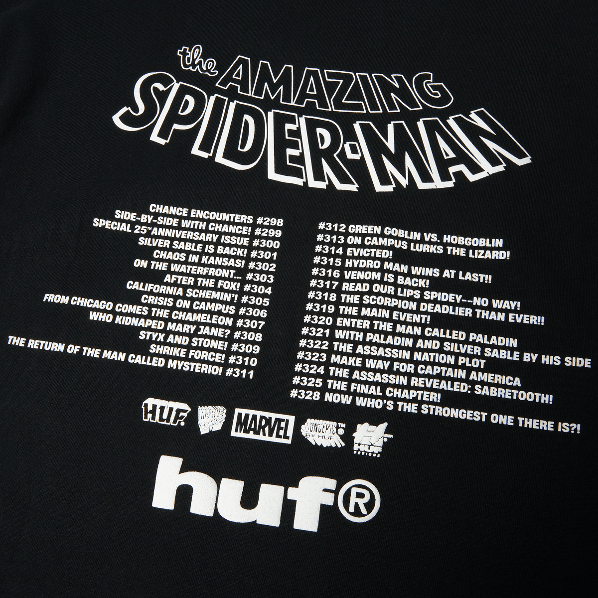 HUF x Marvel Spider-Man Three Hundred T-Shirt
