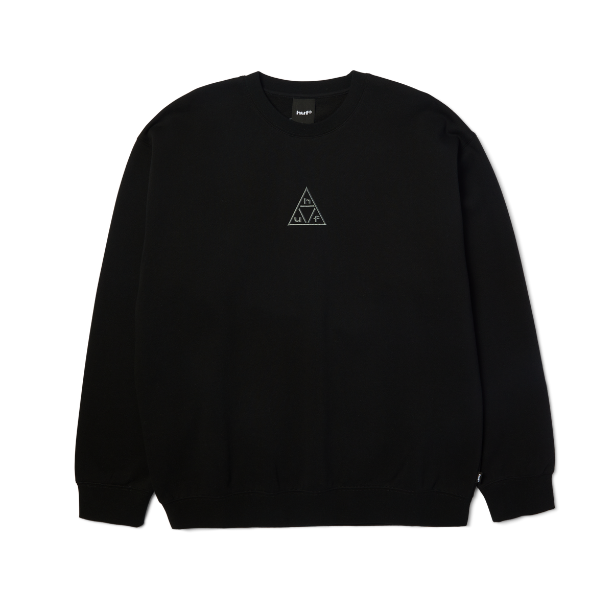Triple Triangle Embroidered Crewneck Sweatshirt