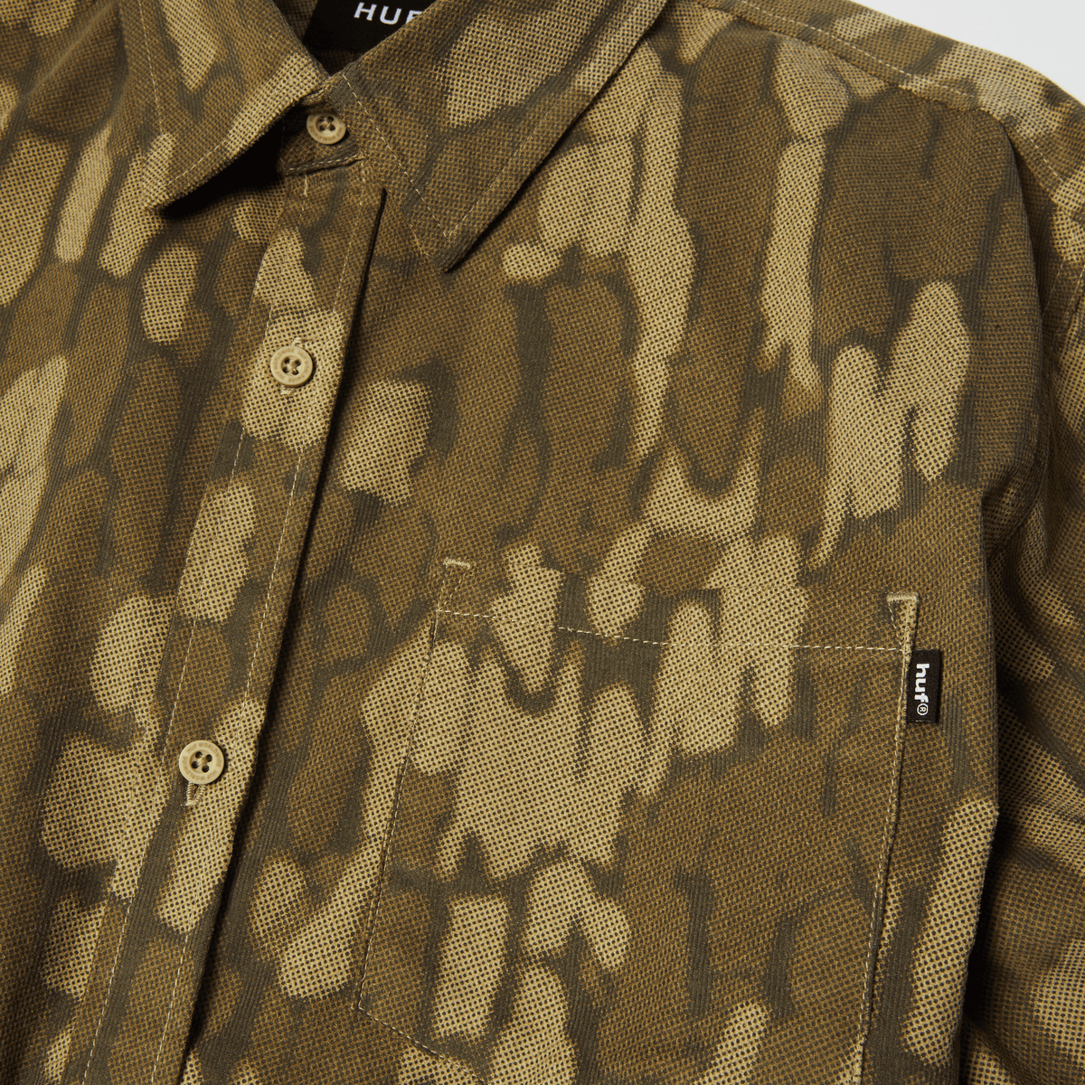 Warped Camo Corduroy Shirt