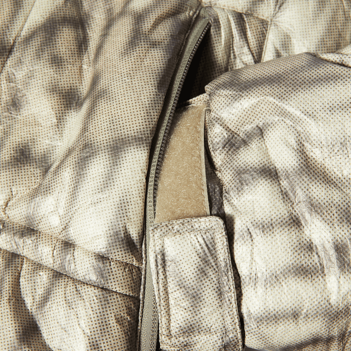 89 Warped Camo Tyvek Puffer