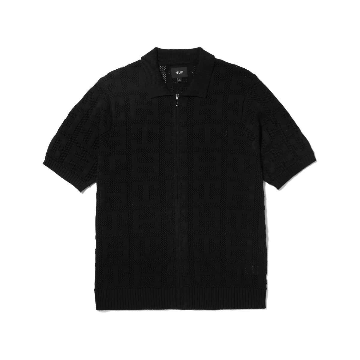 Monogram Jacquard Zip Sweater