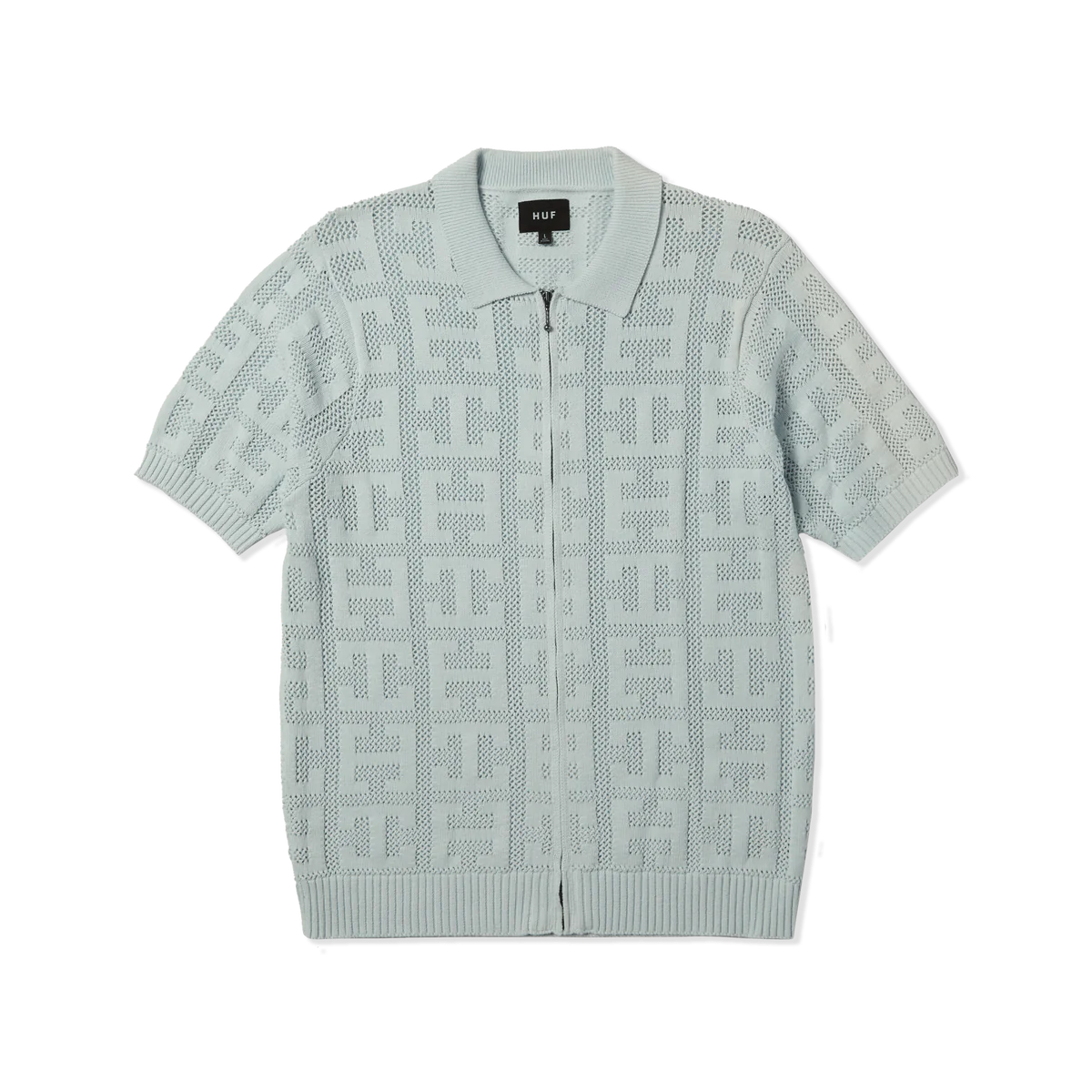 Monogram Jacquard Zip Sweater