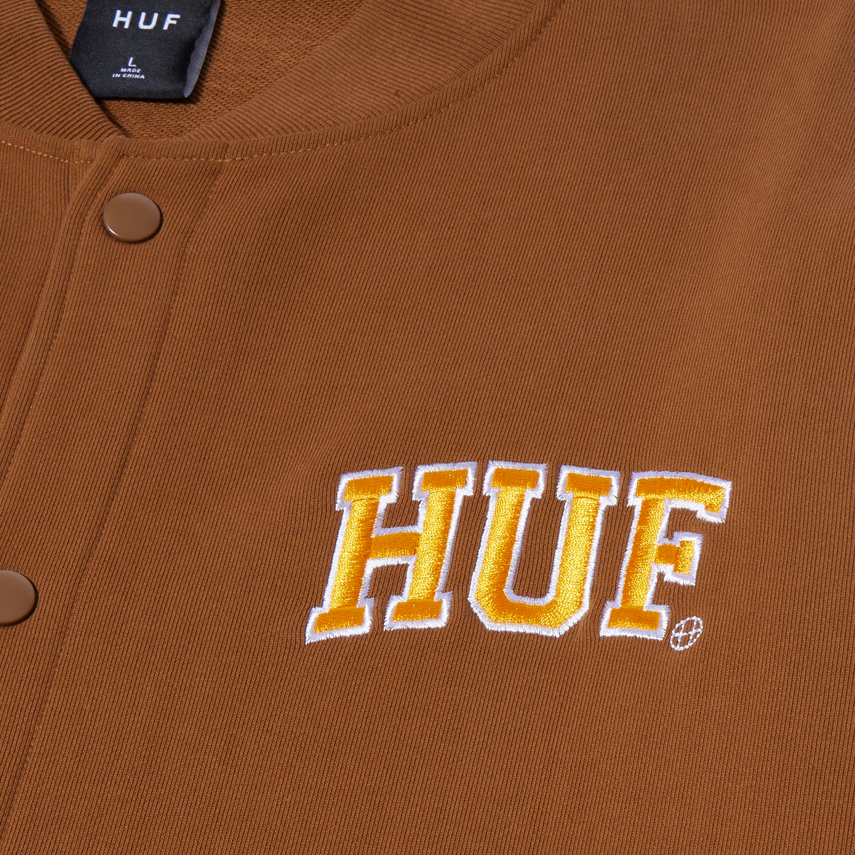 Huf Athletic Cardigan Sweater Rubber