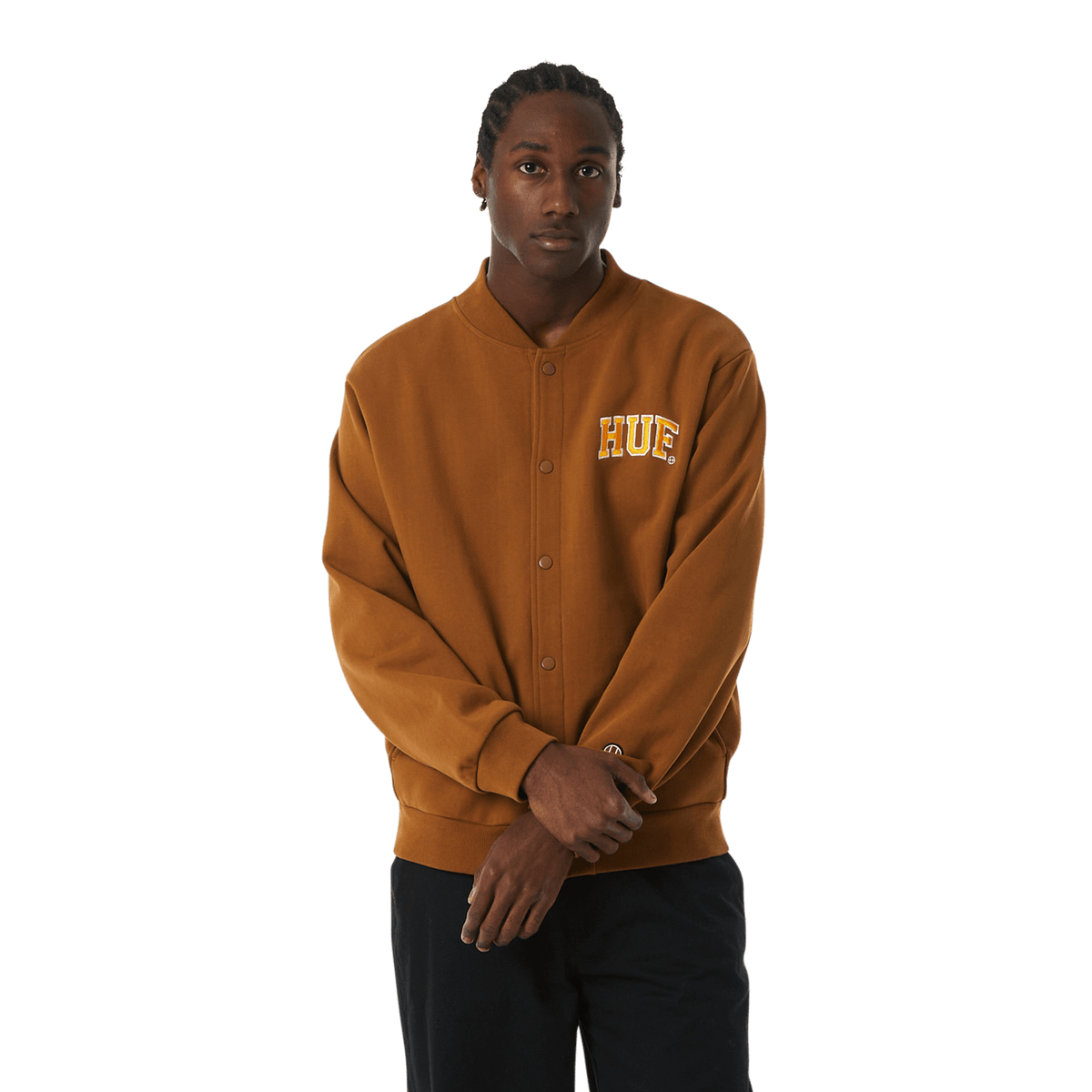 Huf Athletic Cardigan Sweater Rubber