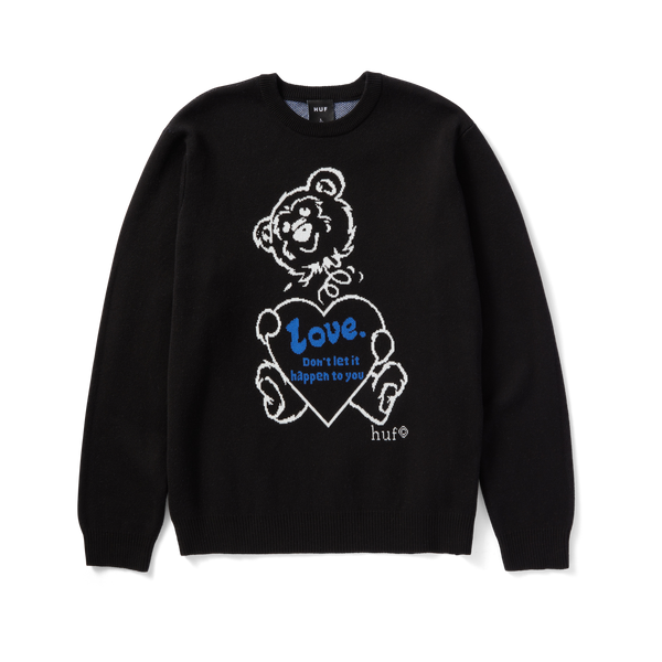 HUF BAD NEWS CREWNECK SWEATER