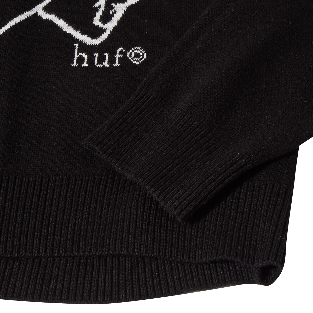 Huf Bad News Crewneck Sweater Black