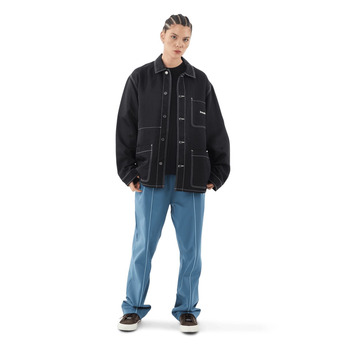 Contrast Nylon Chore Jacket