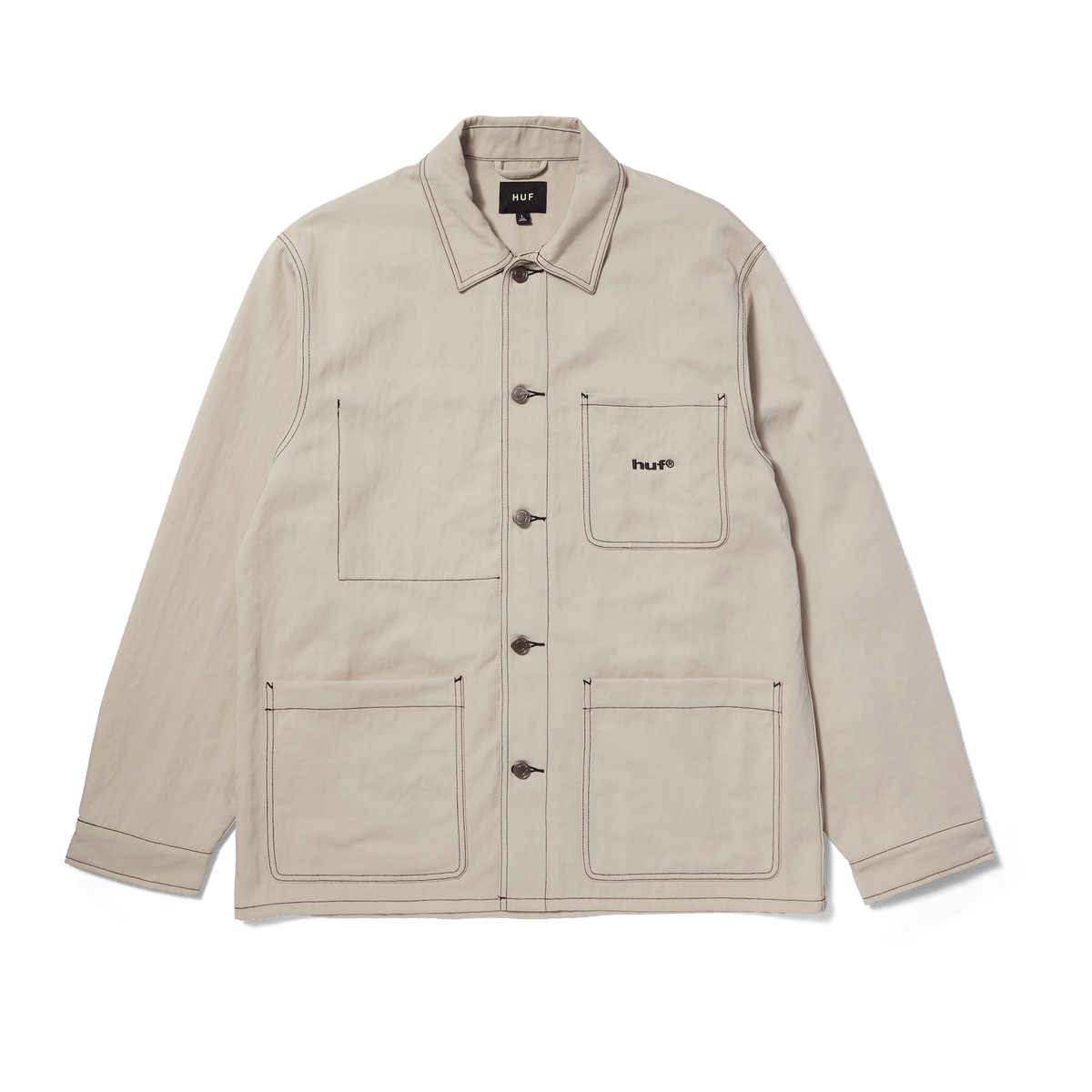 Contrast Nylon Chore Jacket