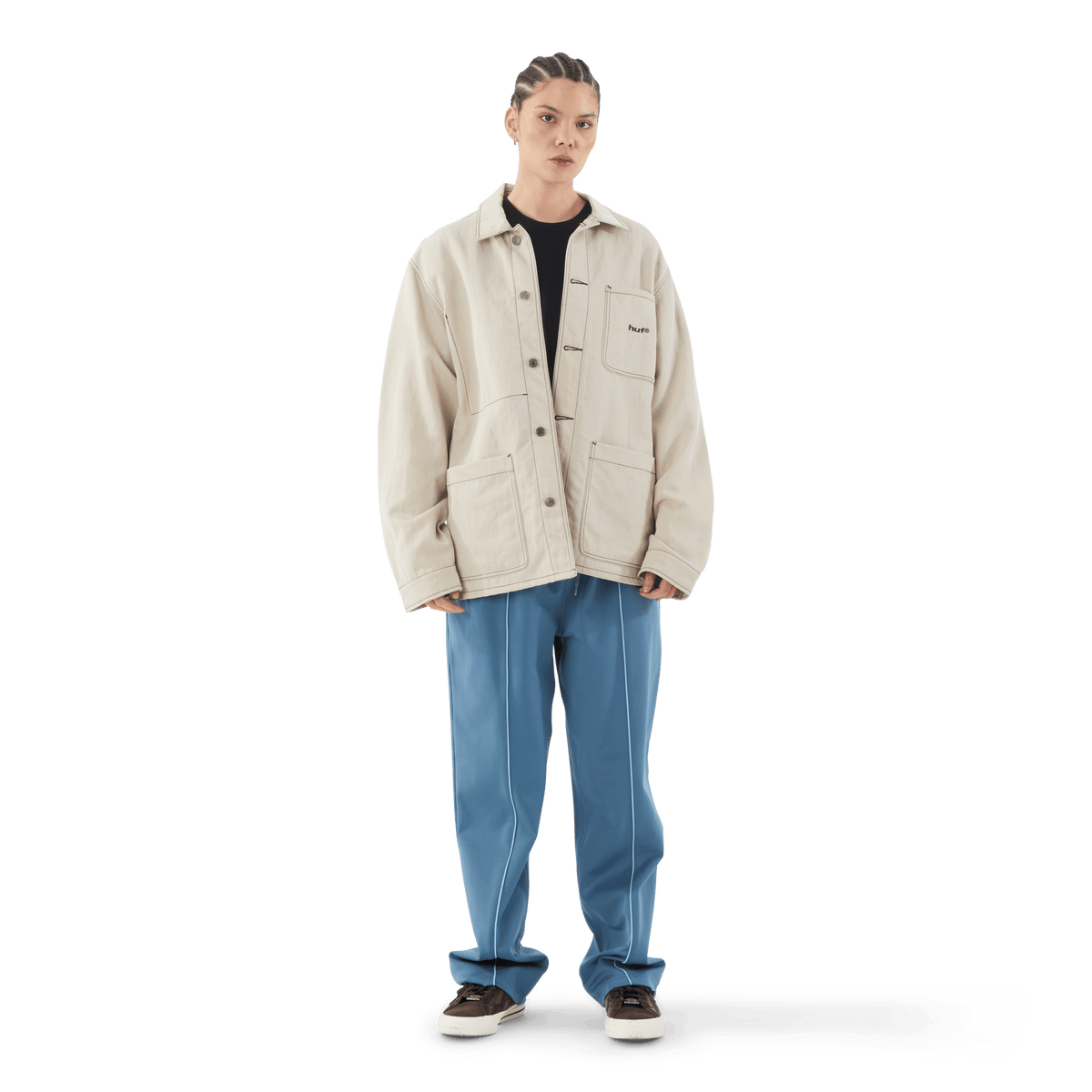 Contrast Nylon Chore Jacket