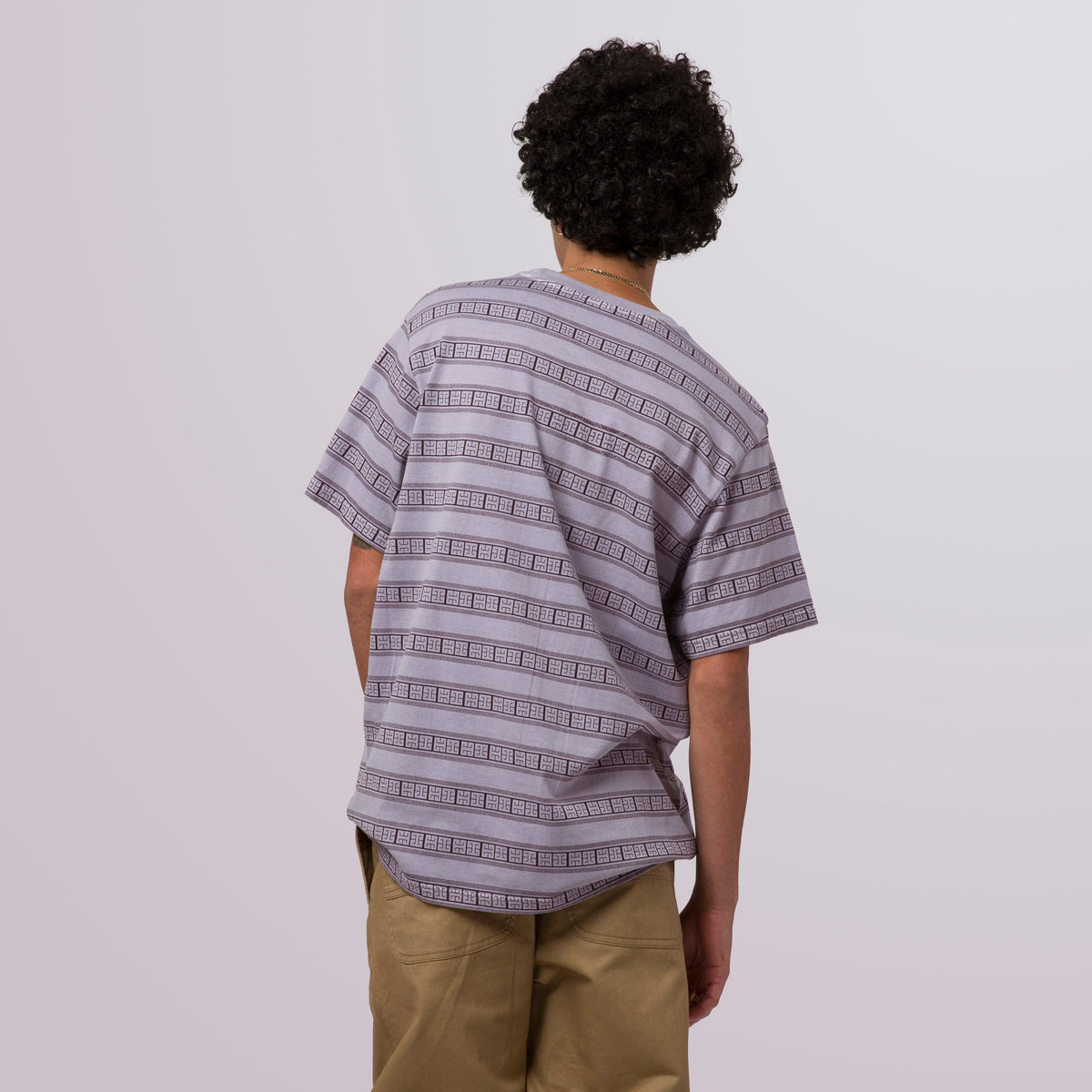HUF Cooper Stripe Knit Top Dust Purple