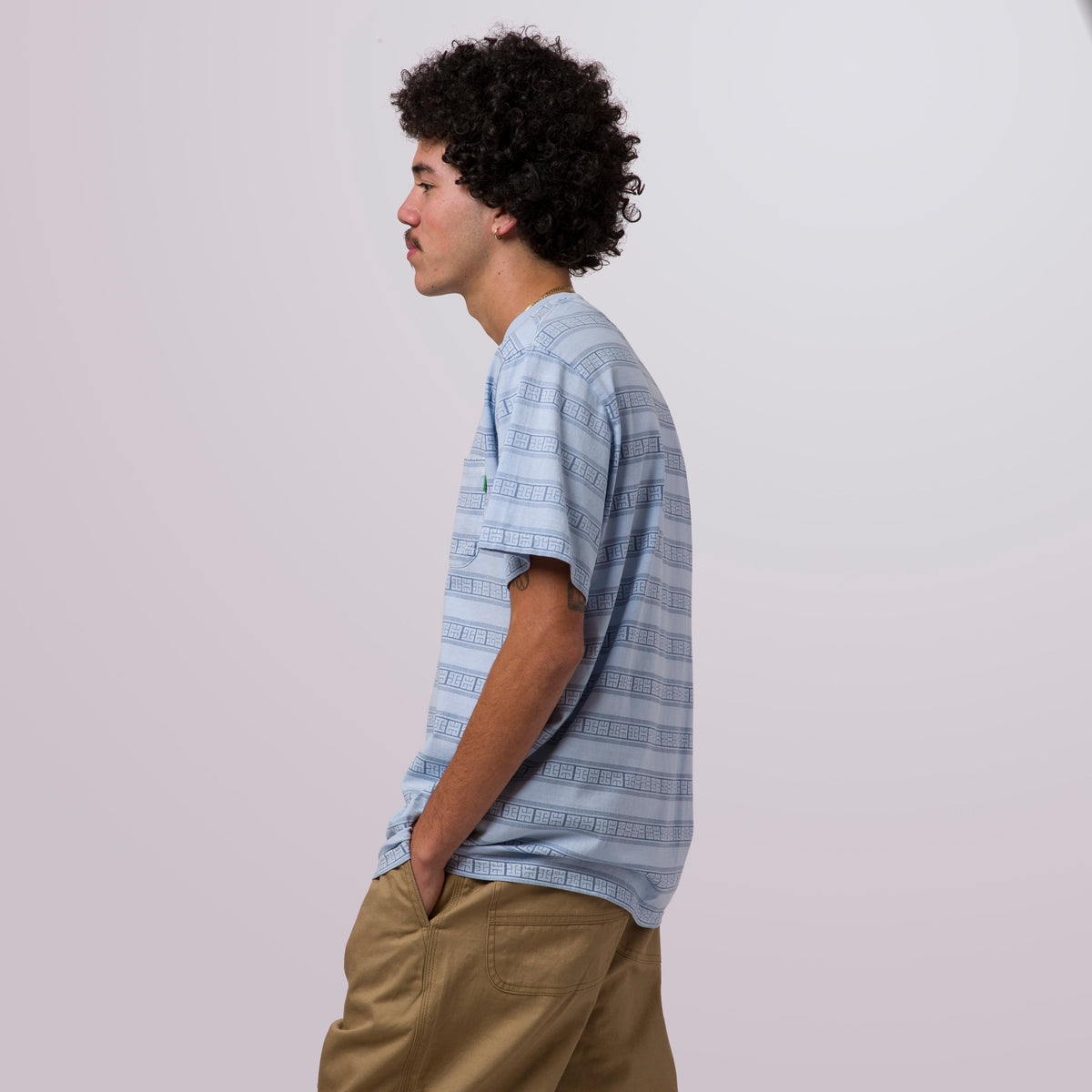 HUF Cooper Stripe Knit Top Light Blue