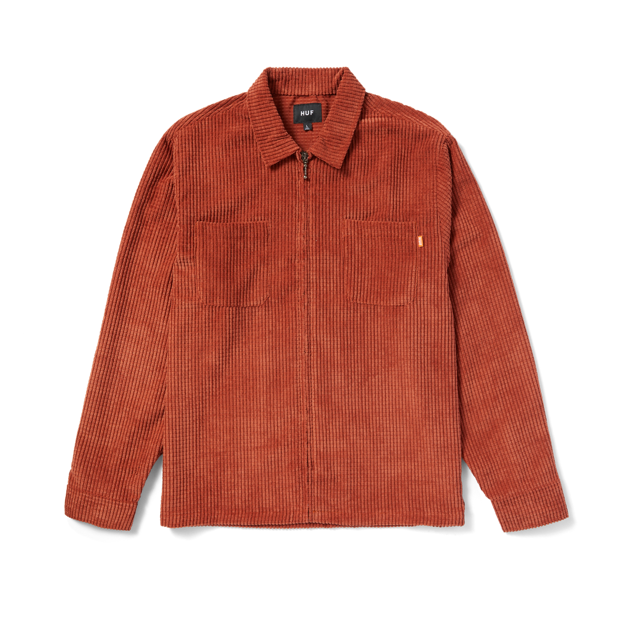 Huf Cornelius Zip Shirt Rust