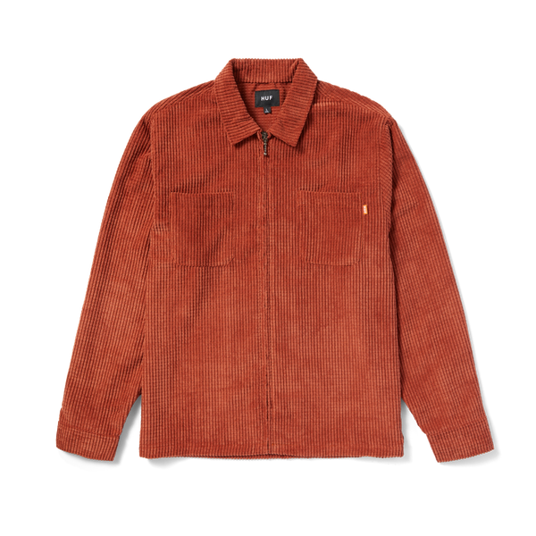 Huf Cornelius Zip Shirt Rust