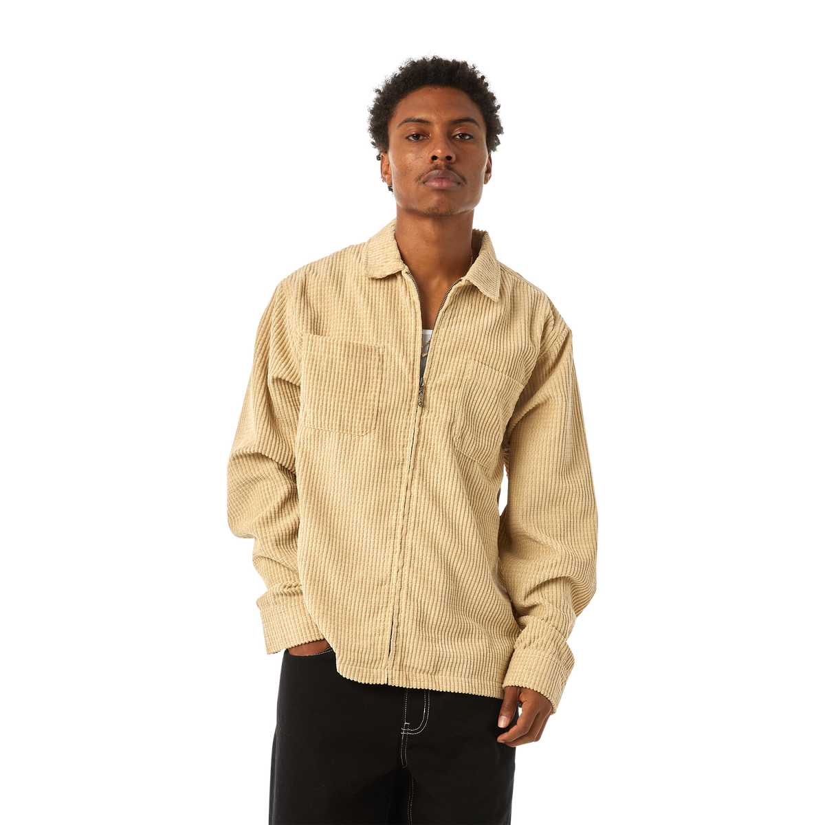 Huf Cornelius Zip Shirt Rust