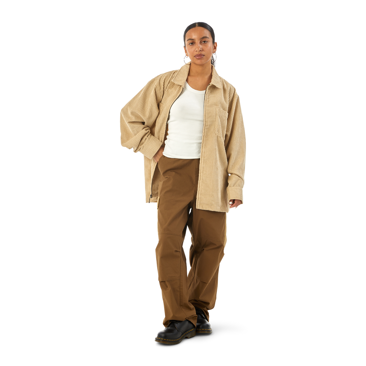 Huf Cornelius Zip Shirt Rust