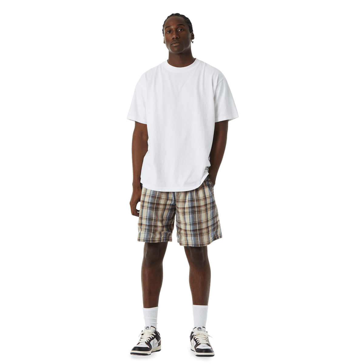 Huf Cortland Flannel Easy Short Cream