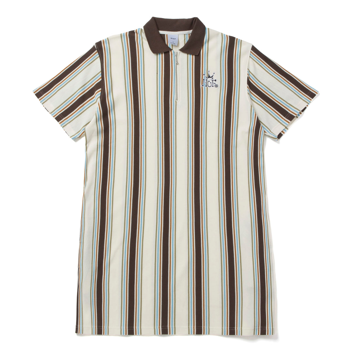 HUF Crown Polo Knit Dress Off White