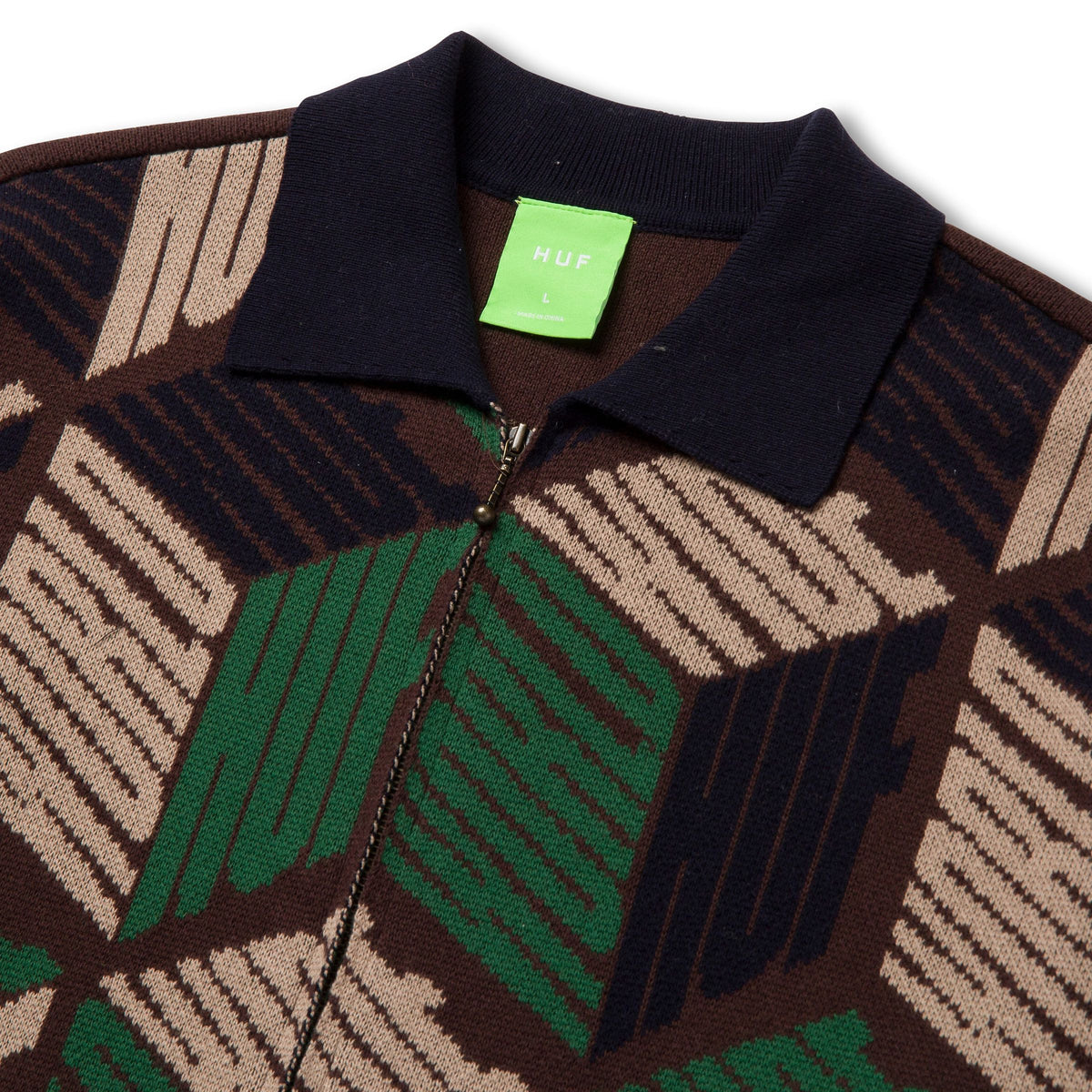 トップス HUF DIMENSIONS ZIP SWEATER