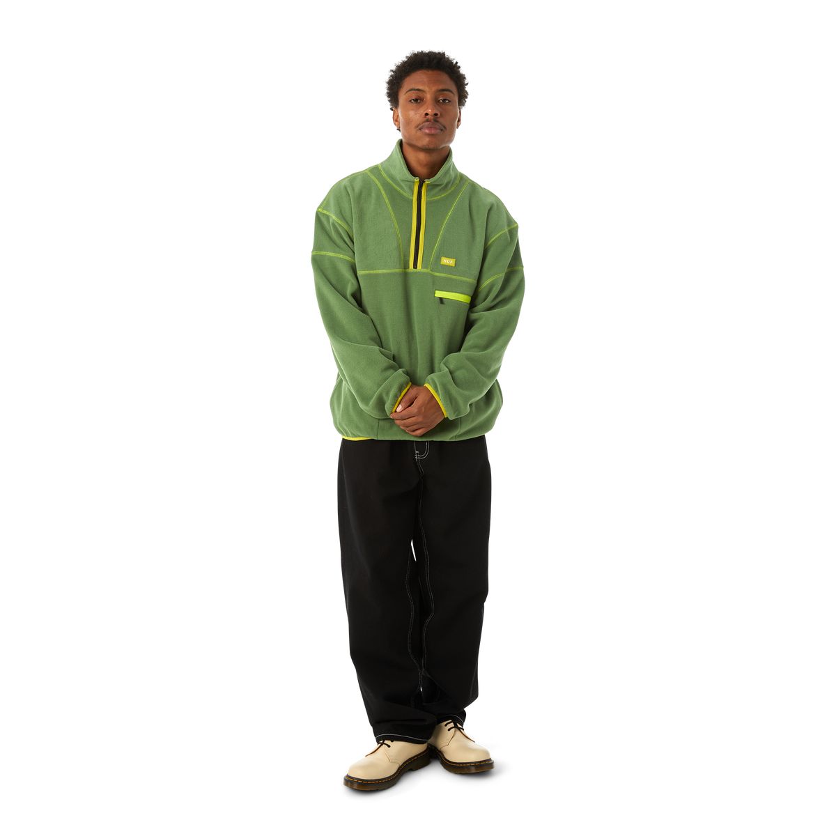 Huf Elysian Quarter-Zip Fleece Avocado