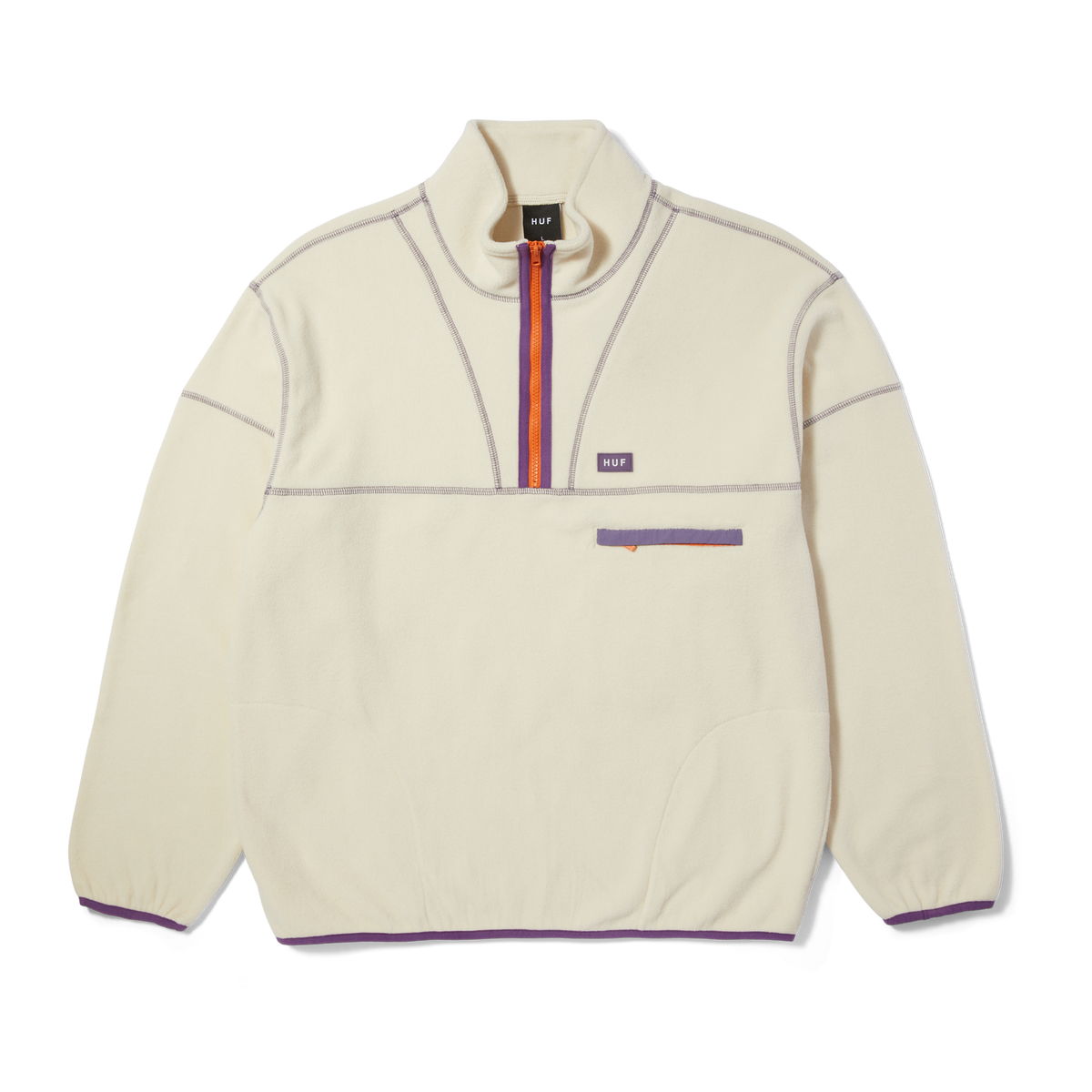 Huf Elysian Quarter-Zip Fleece Bone