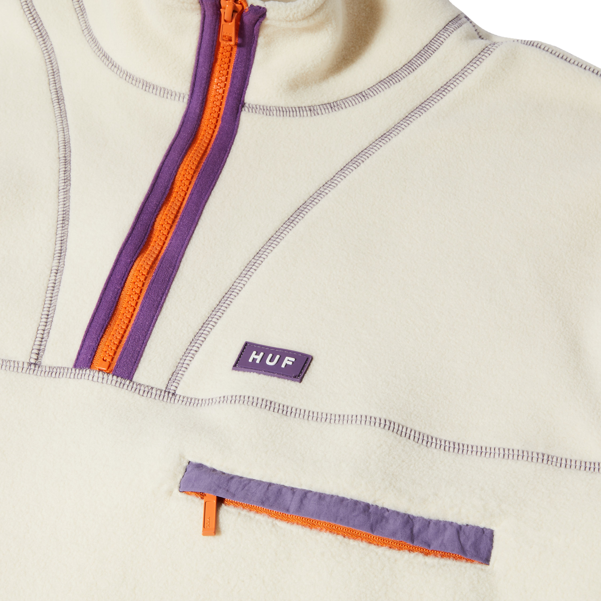 Huf Elysian Quarter-Zip Fleece Bone