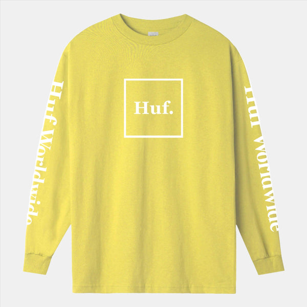 Huf Domestic Long Sleeve T-shirt Lemon