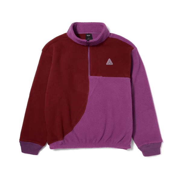 Huf Expedition 1/4 Zip Pile Fleece Berry