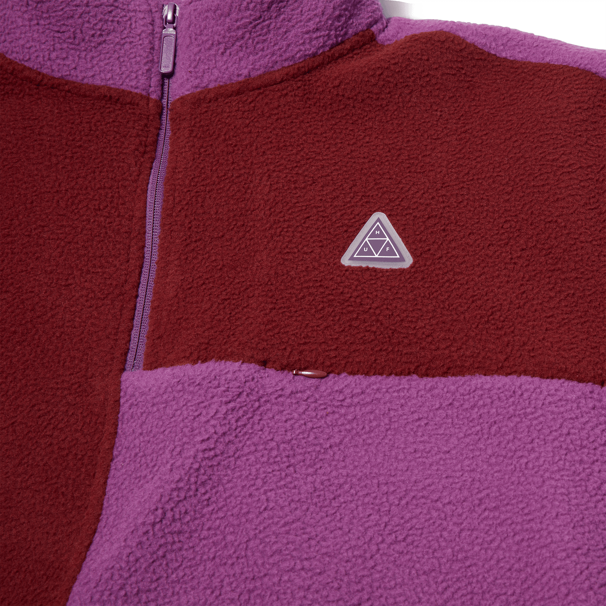 Huf Expedition 1/4 Zip Pile Fleece Berry