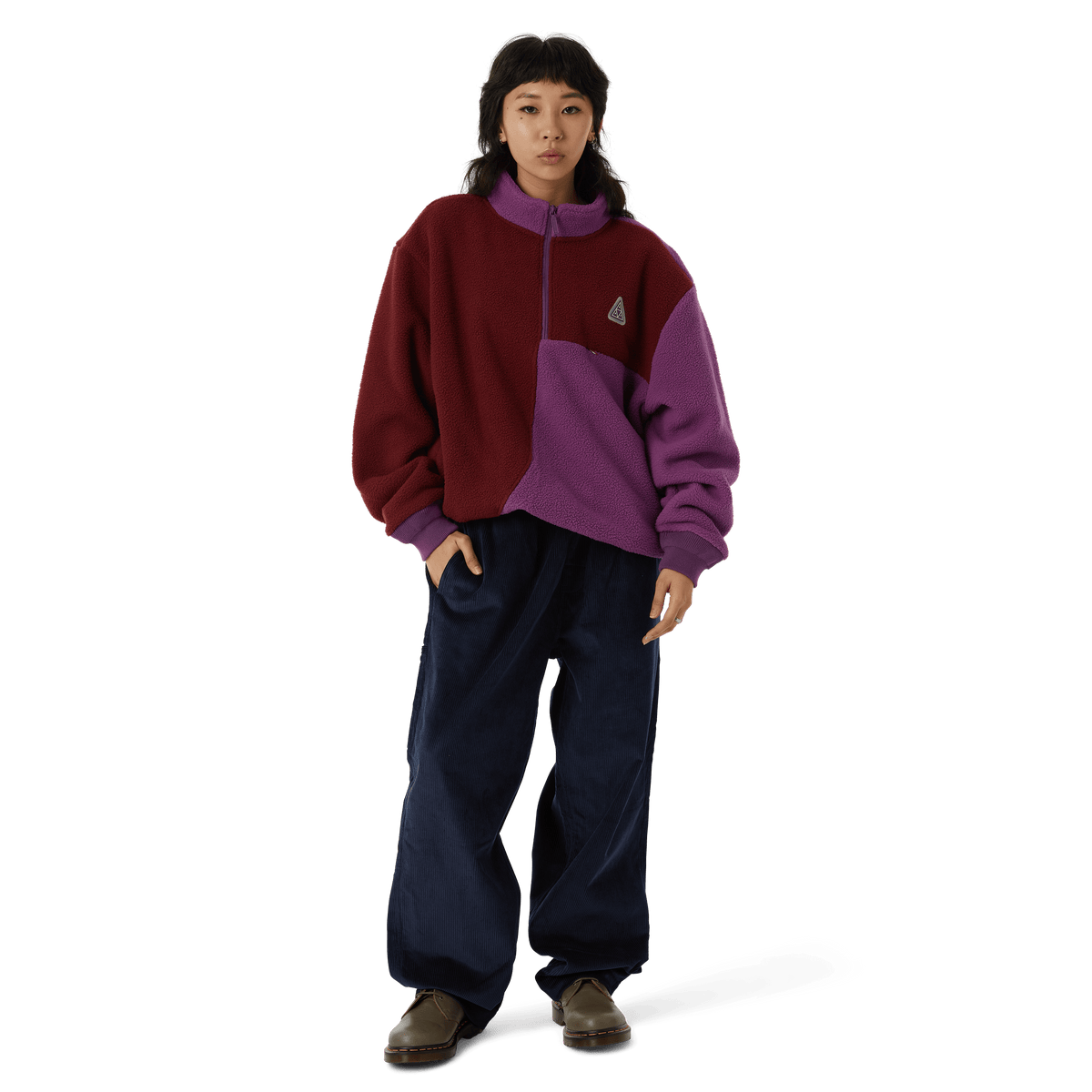 Huf Expedition 1/4 Zip Pile Fleece Berry