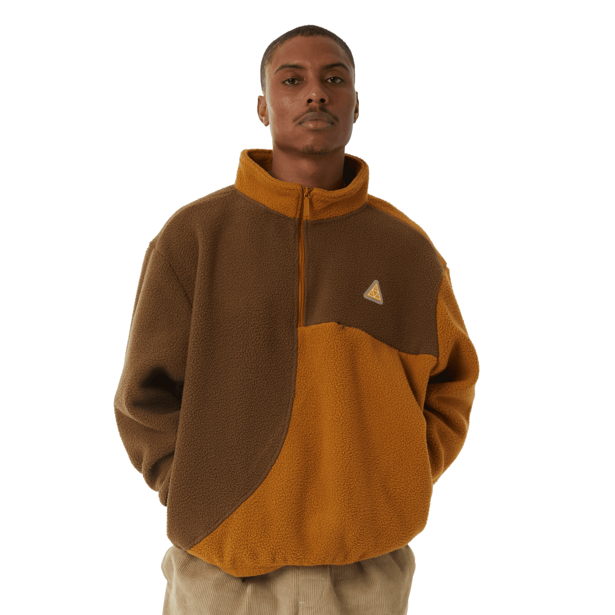 Huf Expedition 1/4 Zip Pile Fleece Coffee