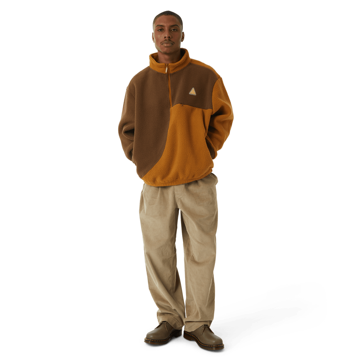 Huf Expedition 1/4 Zip Pile Fleece Coffee