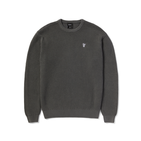 Huf Filmore Waffle Knit Sweater Black