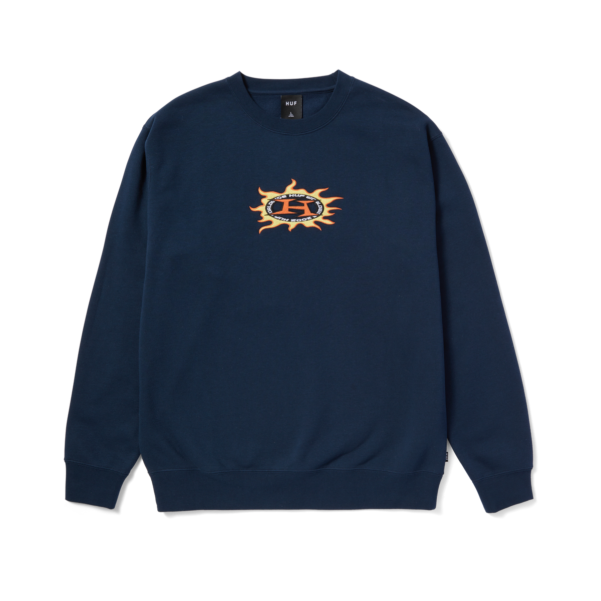 Huf Fire Crewneck Sweatshirt HUF WORLDWIDE UK