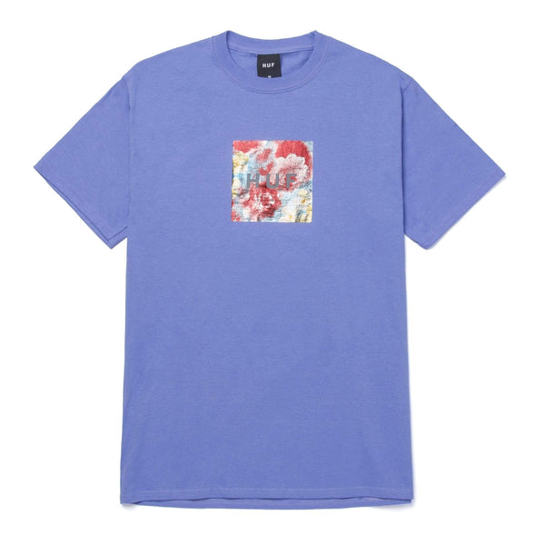 HUF Foil Flower Box Logo T-Shirt Violet
