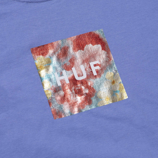 HUF Foil Flower Box Logo T-Shirt Violet
