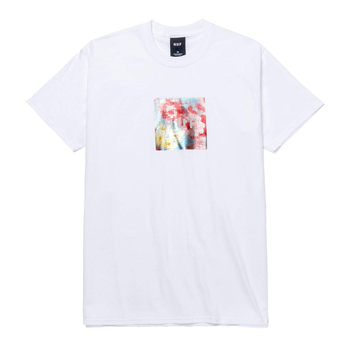 HUF Foil Flower Box Logo T-Shirt White