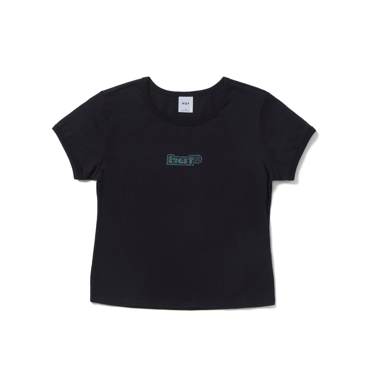 HUF Foil Logo Baby Knit T-Shirt Black
